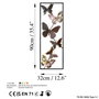 Wallity Tavus 2 Accesorio Decorativo de Pared de Metal Multicolor